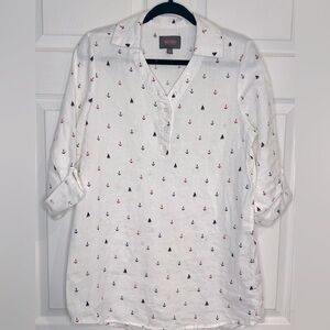 For Cynthia Women’s 100% Linen Swimsuit Cover Up - Size Small